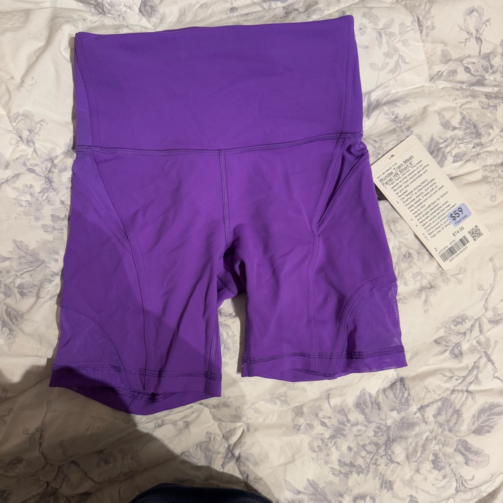Lululemon wunder train mesh panel HR short 6”